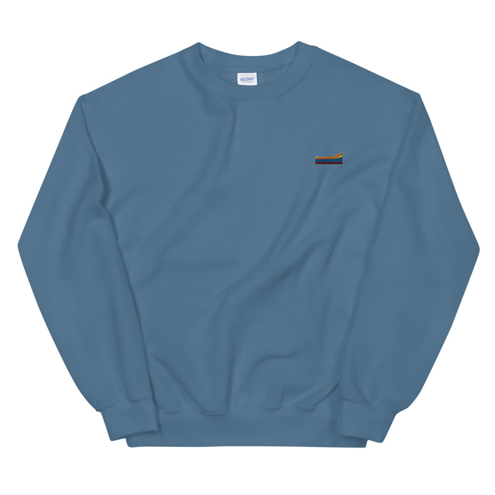 unisex crew neck sweatshirt indigo blue 5fec822507db0