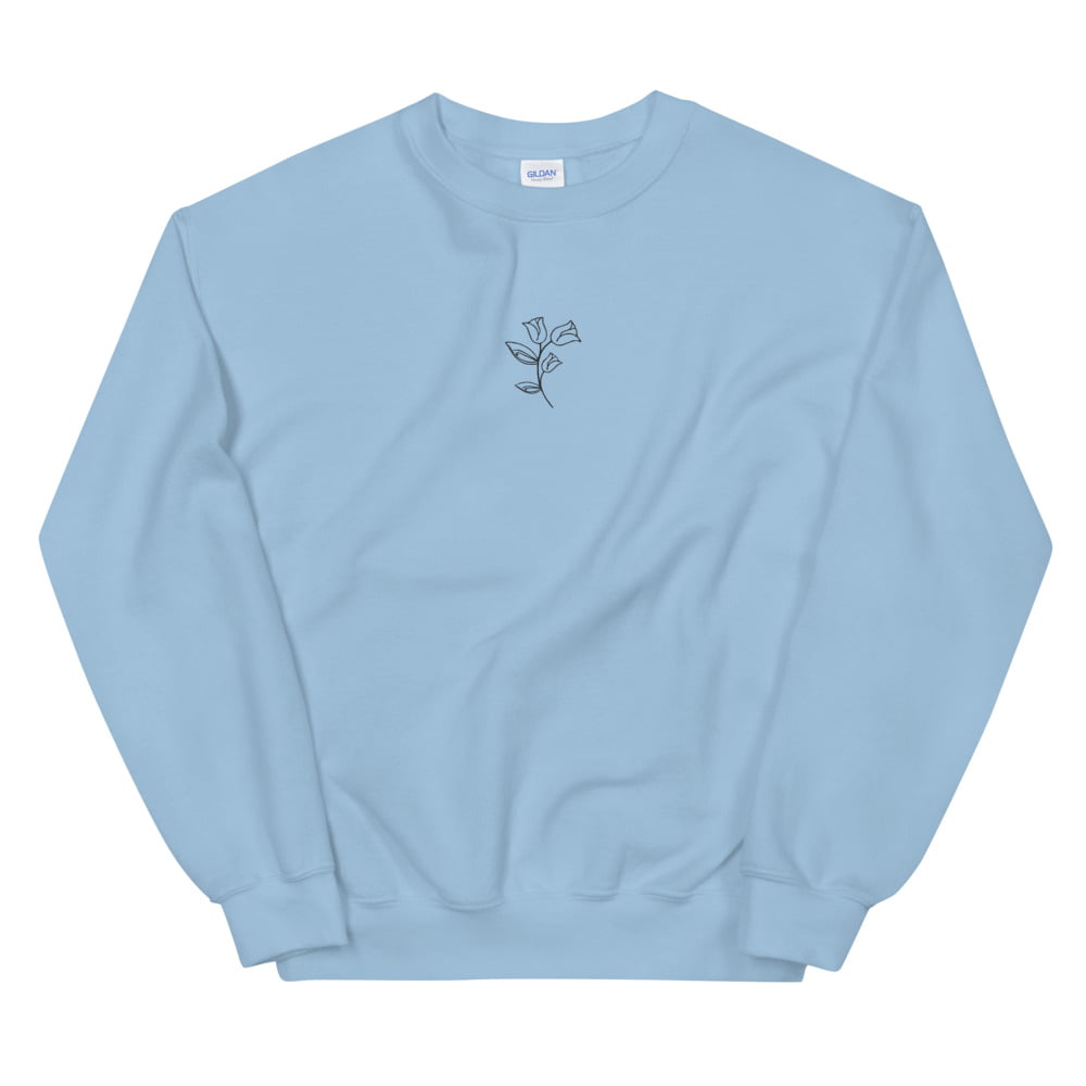 unisex crew neck sweatshirt light blue 5fee61c5a44c9
