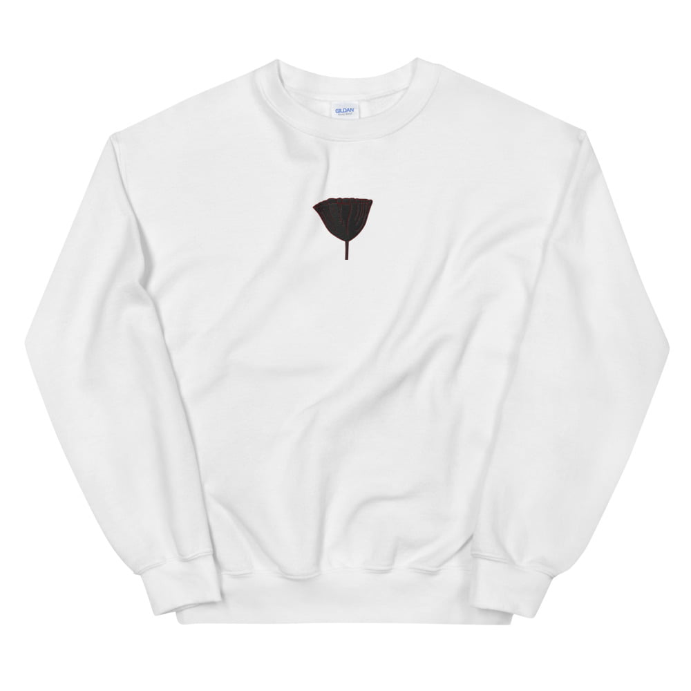 unisex crew neck sweatshirt white 5fefbdea53800