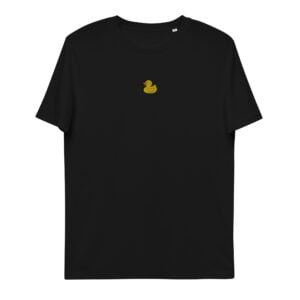 unisex organic cotton t shirt black front 64771deba2b12