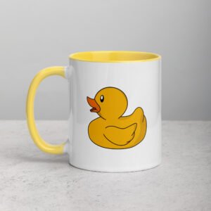white ceramic mug with color inside yellow 11oz left 64770b82271c4